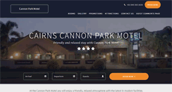 Desktop Screenshot of cannonparkmotel.com.au