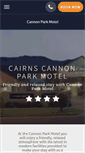Mobile Screenshot of cannonparkmotel.com.au