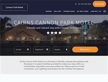 Tablet Screenshot of cannonparkmotel.com.au